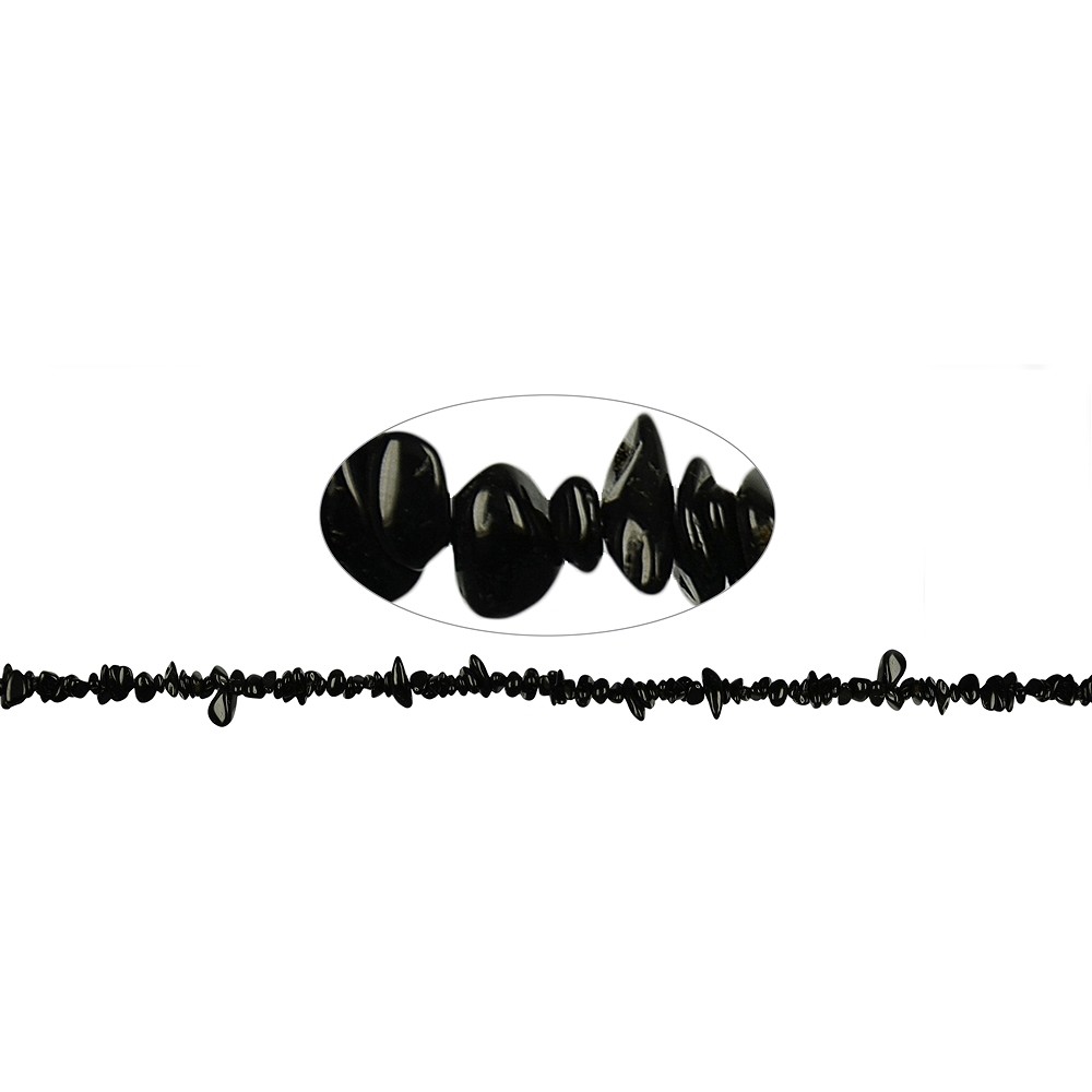 Strang Splitter, Schörl (stab.), 02-04 x 05-10mm (88cm) | Marco Schreier