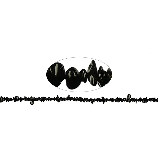 Turmalina negra (estabilizado), 02-04 x 05-10mm (88cm) | Marco Schreier