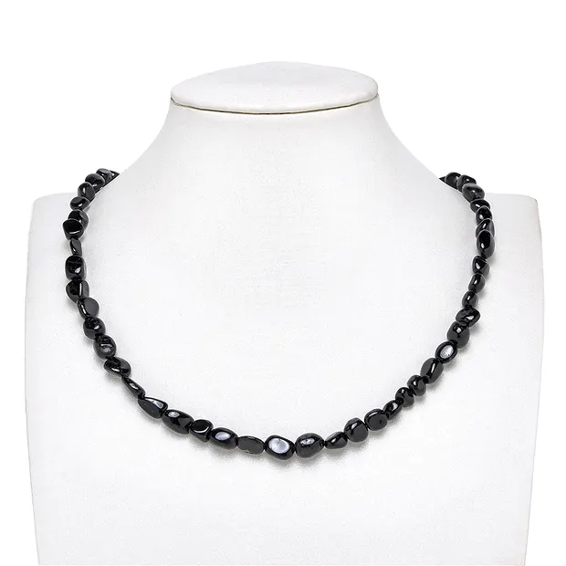 Rang de colliers Nuggets, Schorl (stab.), 06-11 x 06-08mm | Marco Schreier