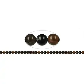 Strang Kugeln, Skapolith braun, ca. 06mm | GH Edelsteine, Heilsteine & Schmuck