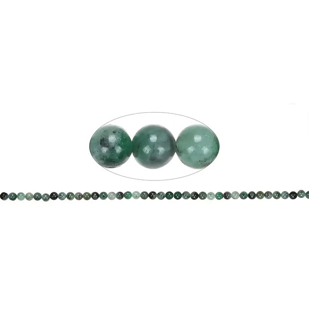 Strang Kugeln, Smaragd, 04mm (39cm) | Schreier Edelsteine, Heilsteine & Schmuck