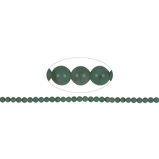 String Beads, Emerald, 06mm | Schreier wholesale; gems, healing stones & jewelry