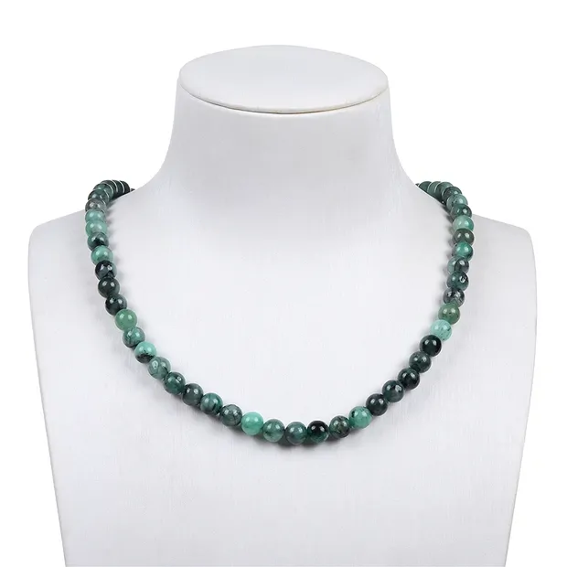 String Beads, Emerald, 08mm | Schreier wholesale; gems, healing stones & jewelry