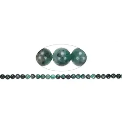 141440100721 String Beads, Emerald, 08mm | Schreier wholesale; gems, healing stones & jewelry