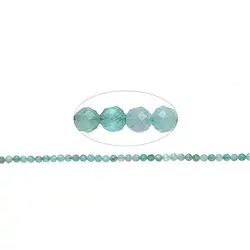 141440104821 Strang Kugeln, Smaragd, 03mm, facettiert | GH Edelsteine, Heilsteine & Schmuck
