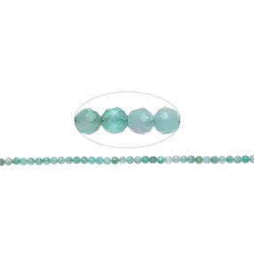 String Beads, Emerald, 03mm, faceted | wholesaler gems, healing stones & jewelry