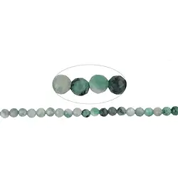 141440109521 String Beads, emerald, faceted, 05mm (39cm) | wholesaler gems & healing stones