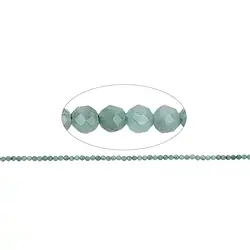 141440111120 String Beads, emerald, faceted, 02.5-03.0mm | wholesaler gems & healing stones