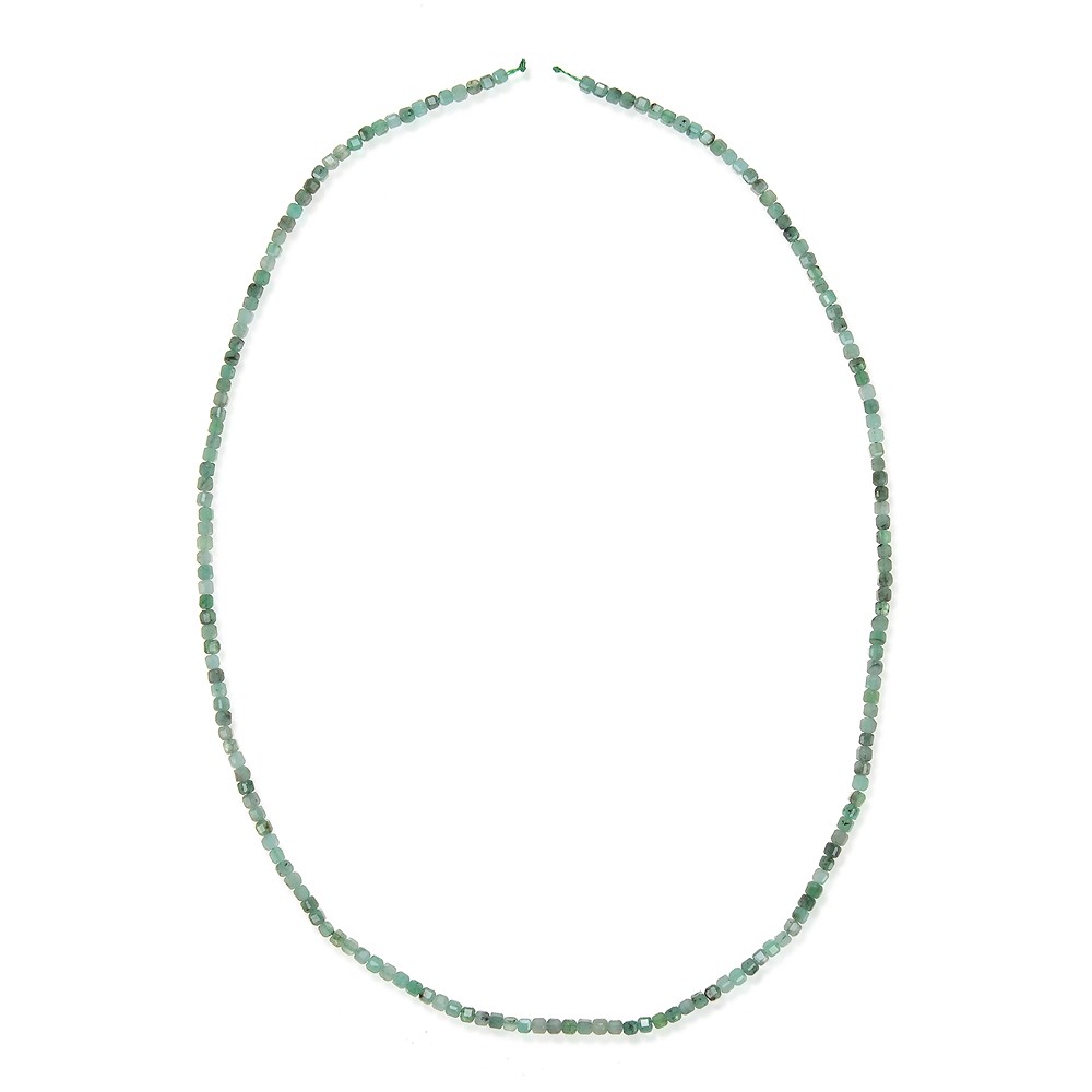 Rang de colliers, Smargad, à facettes, 02 x 02 x 02mm (39cm) | Marco Schreier