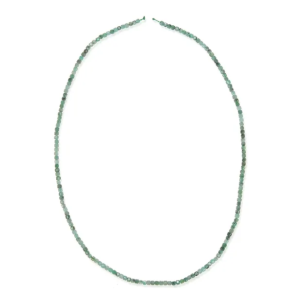 Strang Würfel, Smargad, facettiert, 02 x 02 x 02mm (39cm) | Marco Schreier