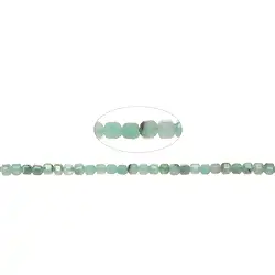 141440210221 Tiras de cubos, esmeralda, facetados, 02 x 02 x 02mm (39cm) | Marco Schreier