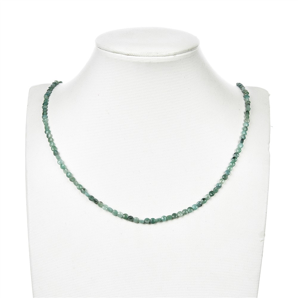 Strand slice/coin, emerald, faceted, 04mm (39cm) | Marco Schreier