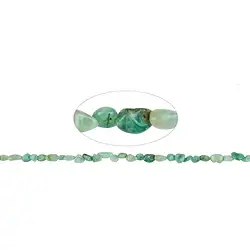 141440627623 Strand of nuggets, emerald, 06-11 x 06mm (39cm) | gems, healing stones & jewelry