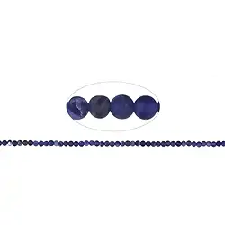 141460100210 Strang Kugeln, Sodalith, matt, 03mm (39cm) | GH Edelsteine, Heilsteine & Schmuck