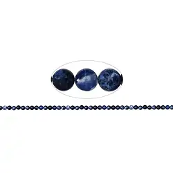 141460100320 Strang Kugeln, Sodalith, 04mm | Großhändler Edelsteine, Heilsteine & Schmuck