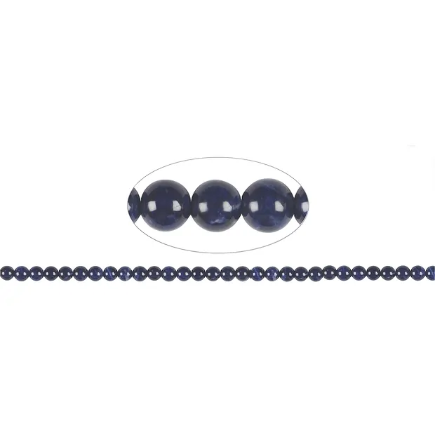 Strang Kugeln, Sodalith AA, 04mm (38cm) | GH Edelsteine, Heilsteine & Schmuck