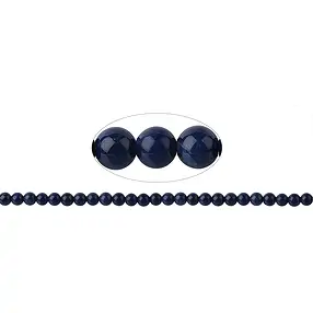 Filo di perle, Sodalite (extra), 07.0 - 07.5mm | Marco Schreier