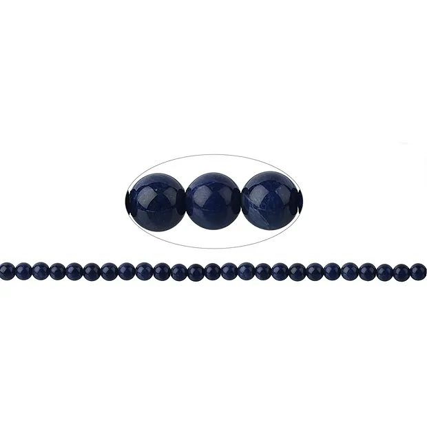 String Beads, Sodalite (extra), 07.0 - 07.5mm | wholesaler gems & healing stones