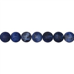 141460100910 Rang de collier boules, Sodalite, mat, 10mm | Marco Schreier