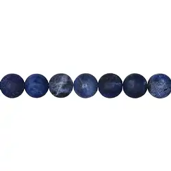 141460100910 Rang de collier boules, Sodalite, mat, 10mm | Marco Schreier