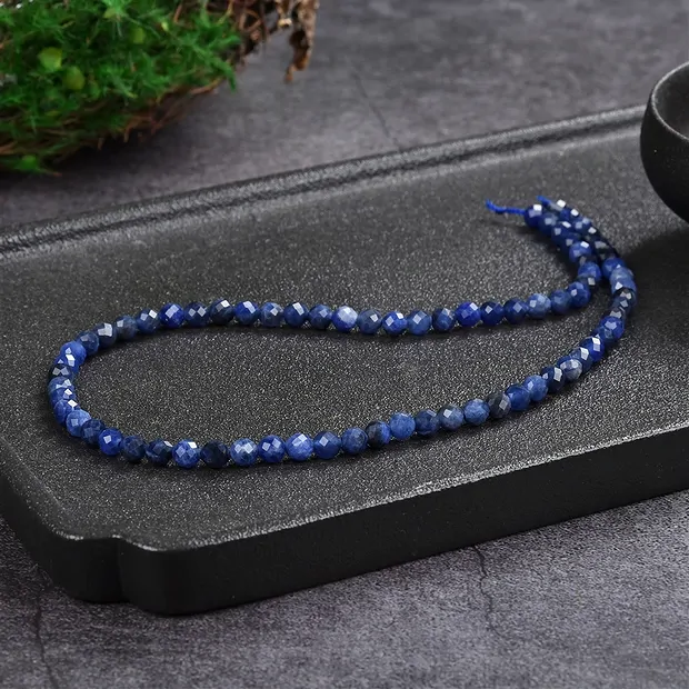 Rang de collier boules, Sodalite A, à facettes, 05mm | Marco Schreier