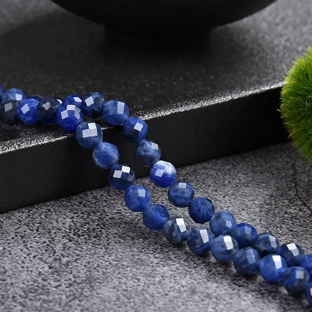 Rang de collier boules, Sodalite A, à facettes, 05mm | Marco Schreier