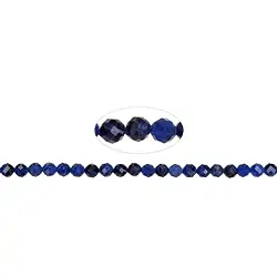 141460109524 Rang de collier boules, Sodalite A, à facettes, 05mm | Marco Schreier
