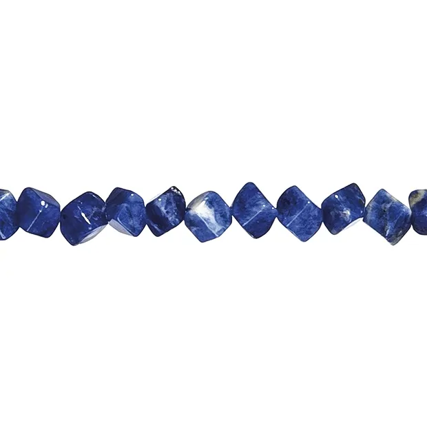 Strand cube, Sodalite, 04mm | Schreier wholesale; gems, healing stones & jewelry