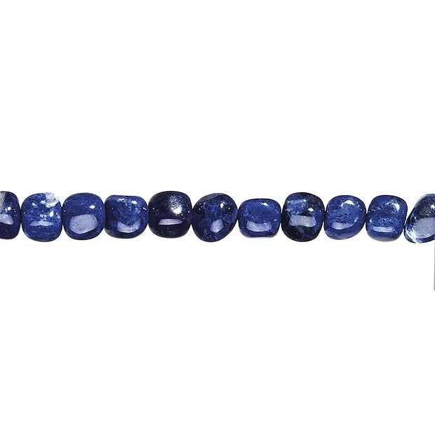Rounded cube strand, Sodalite, 10 x 11mm | wholesaler gems & healing stones