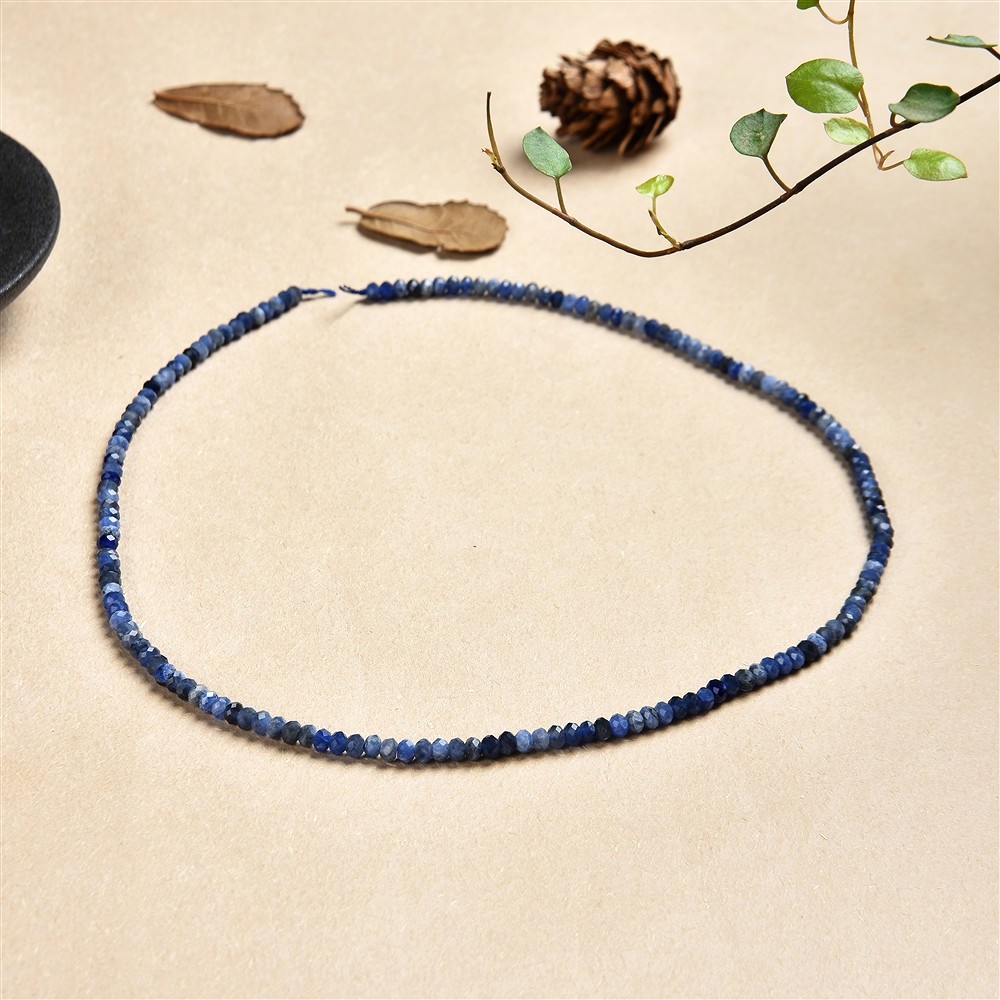 Rang de colliers Boutons, Sodalite, 04mm, à facettes | Marco Schreier