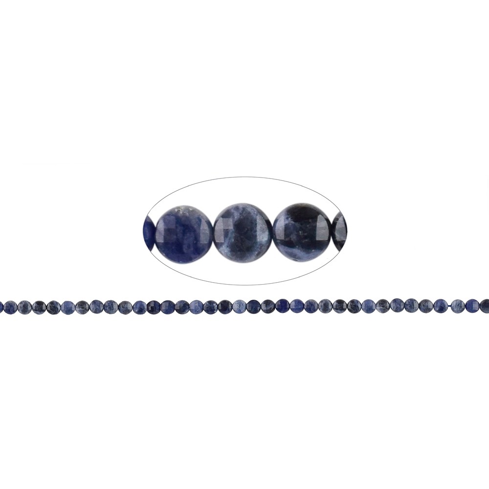 Rang de collier Pièce, Sodalite, 06mm, à facettes (39cm) | Marco Schreier