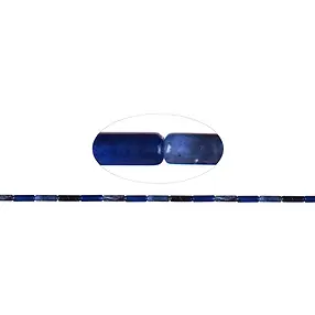 Strang Zylinder, Sodalith, 13 x 04mm | Schreier Edelsteine, Heilsteine & Schmuck