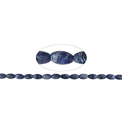 141460500110 Spindle strand, Sodalite, matt, 14 x 08mm | wholesaler gems &amp; healing stones