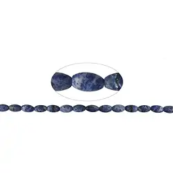 141460500110 Strang Spindel, Sodalith, matt, 14 x 08mm | GH Edelsteine, Heilsteine & Schmuck