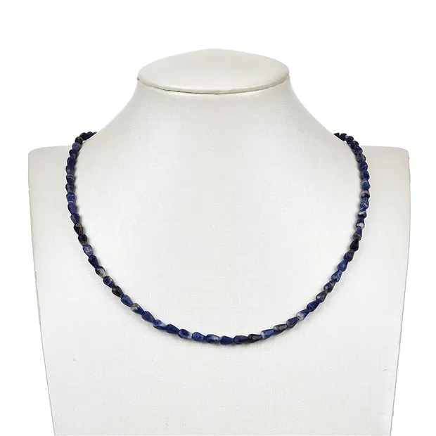 Drop strand, Sodalite, faceted, 04 x 06mm; (39cm) | Marco Schreier