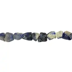 141460602200 Filo di pepite, Sodalite, lucidata grossolanamente, 12 - 15 mm | Marco Schreier