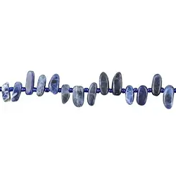 141460609820 Filo di pepite "dente", Sodalite, 03-05 x 10-20mm | Marco Schreier