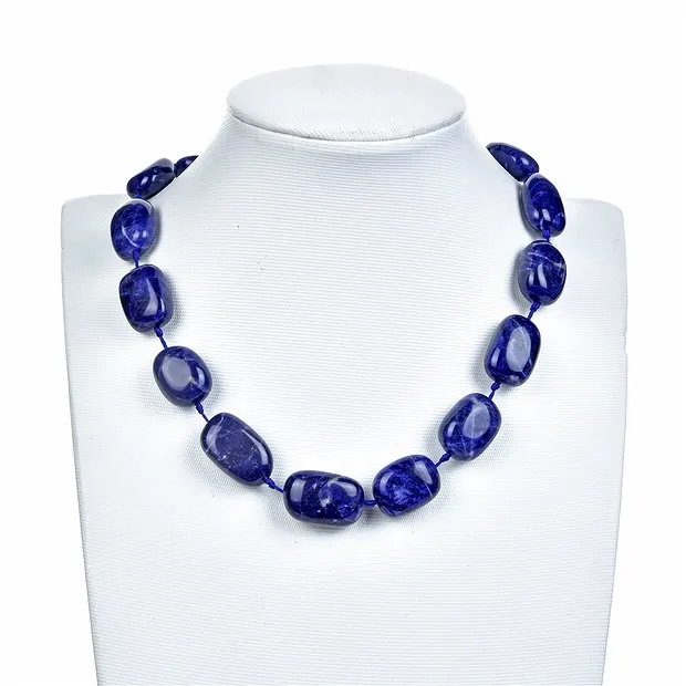 Rang de colliers Nuggets (rond), Sodalite, 19 - 25mm (38cm) | Marco Schreier