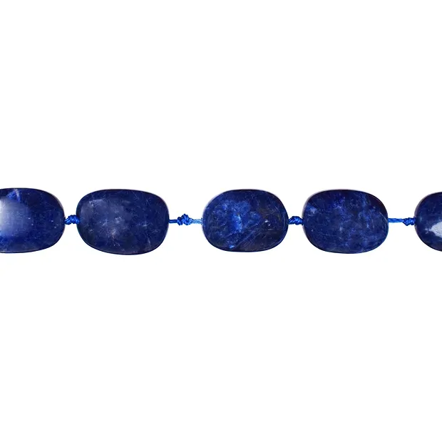Strand of nuggets (roundish), Sodalite, 19 - 25mm (38cm) | Marco Schreier