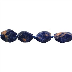 141460707223 Rang de collier Nugget, Sodalite avec orange, facettes grossi&#xE8;res, 10-18 x 06-11mm | Marco Schreier