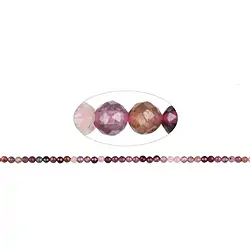 141480112420 Strang Kugeln, Spinell (rosa-rot), facettiert, 03,5mm (39cm) | Marco Schreier
