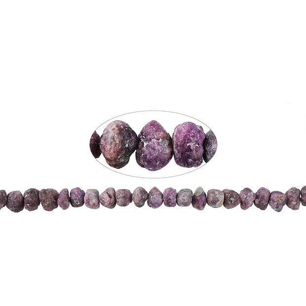 Filière de Nugget bruts, Spinelle (rouge), 8-10 x 12-14 mm (39 cm) | Marco Schreier