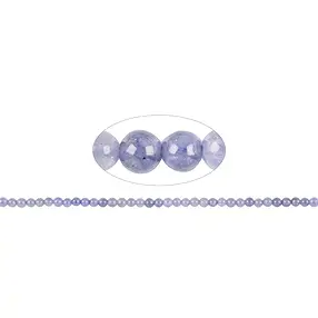 Rang de collier boules, tanzanite A, 03mm | Marco Schreier