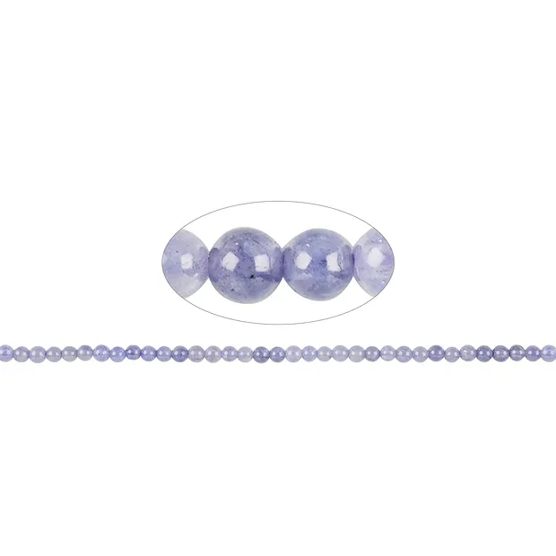 Rang de collier boules, tanzanite A, 03mm | Marco Schreier