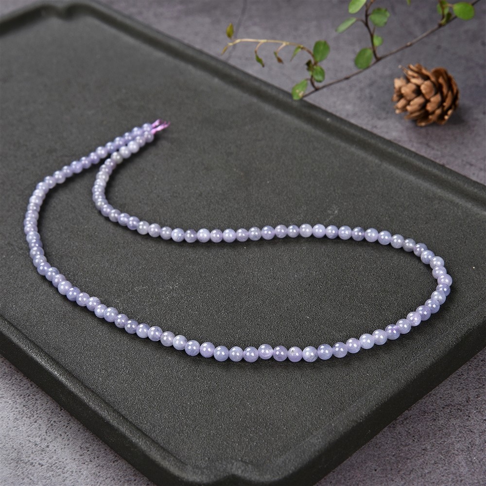 Strang Kugeln, Tansanit  AA, 04 mm | Großhandel Edelsteine, Heilsteine & Schmuck
