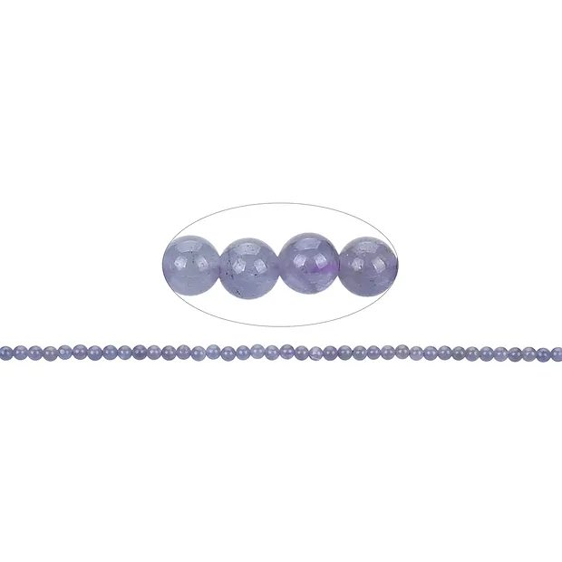 Filo di perle, Tanzanite AA, 04 mm | Gemme Schreier, pietre curative e gioielli