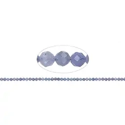141520104822 Rang de collier boules, tanzanite AA, 03mm, facetté (39cm) | Marco Schreier