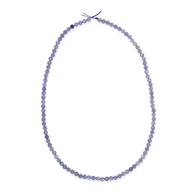 String Beads, Tanzanite AA, faceted, 04mm (39cm) | Marco Schreier