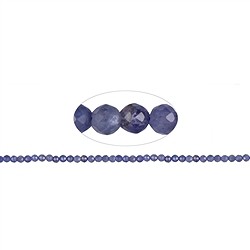 141520109822 Rang de collier boules, Tanzanite A, facettes, 03,5 - 04,0mm (38cm) | Marco Schreier