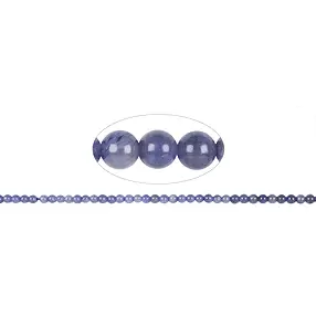 Filo di perline, Tanzanite AA, 03.5 - 04.0mm | grossista gemme e pietre curative